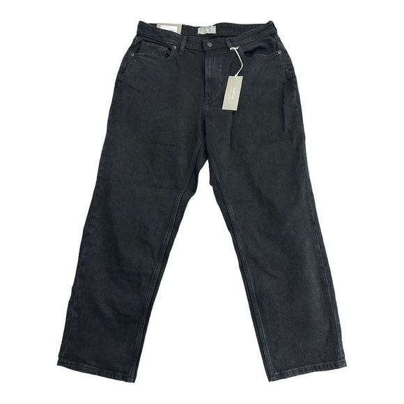 Everlane Denim - Everlane Women's The Original Curvy Cheeky Straight Leg Jeans Black Size 34